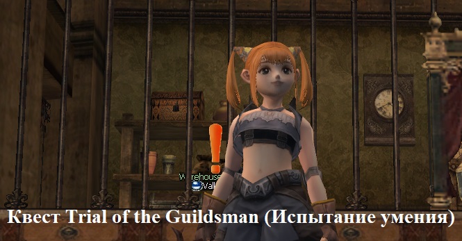 Квест Trial of the Guildsman (Испытание умения)